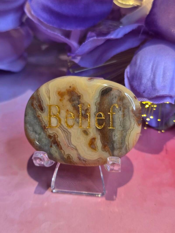 Agaat steen BELIEF
