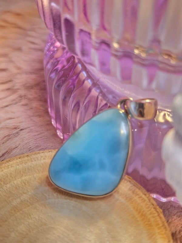 Larimar hanger - prachtig stuk!
