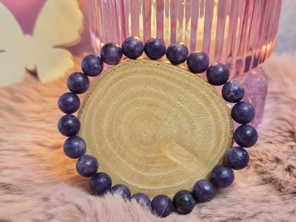 Lepidoliet armband - 8 mm kraal