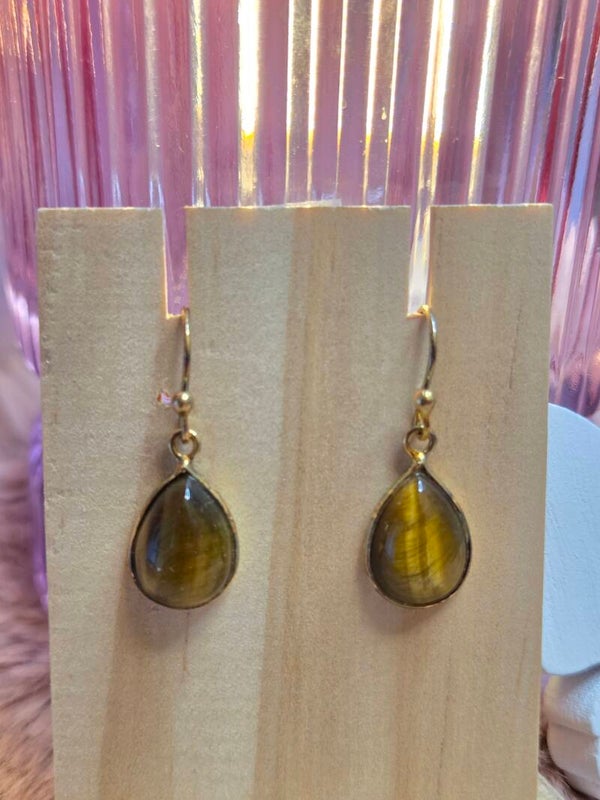Tijgeroog oorhangers - Druppeltjes