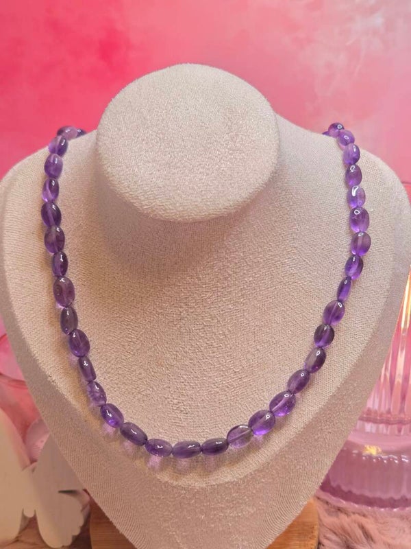 Amethist collier - Free form