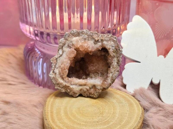 Roze amethist geode