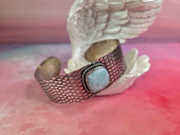 Larimar brede armband
