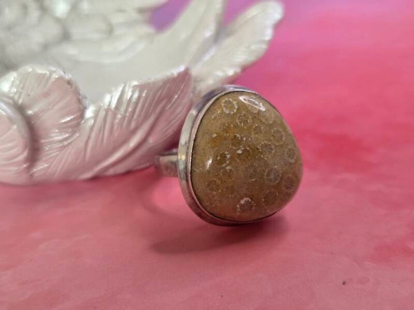 Fossiel koraal ring