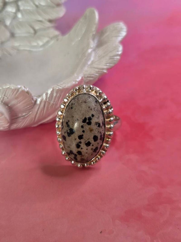 Dalmatier jaspis ring