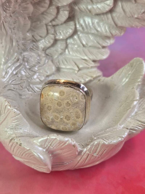 Fossiel koraal ring
