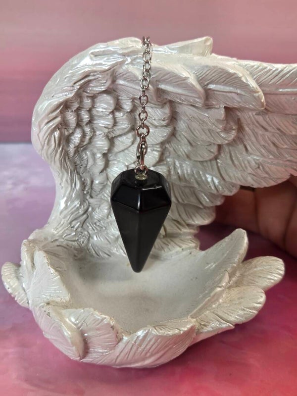 Zwarte onyx pendel