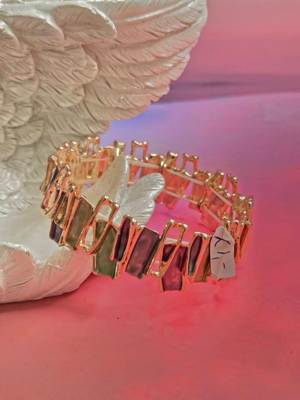 Brede armband - Gouden kleur