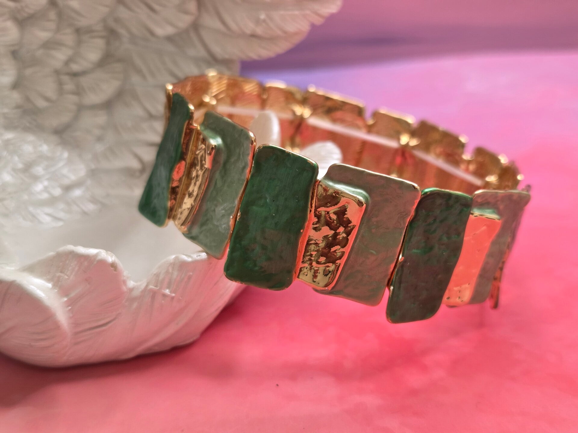 Brede armband - Gouden kleur