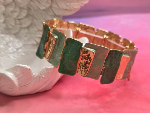 Brede armband - Gouden kleur