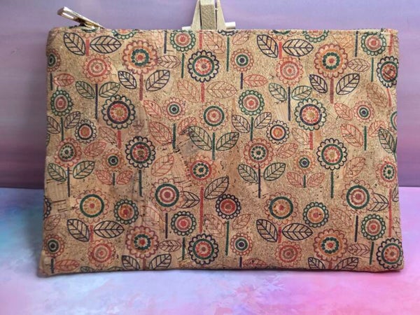 Toilettas/clutch van kurk