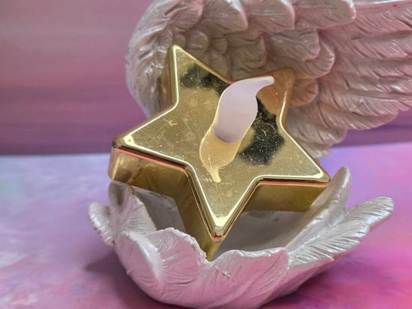 Gouden ster - theelicht