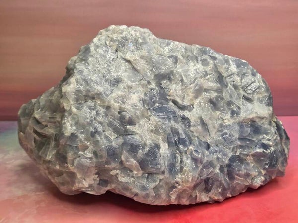 Blauwe calciet ruw stuk - Groot-zwaar
