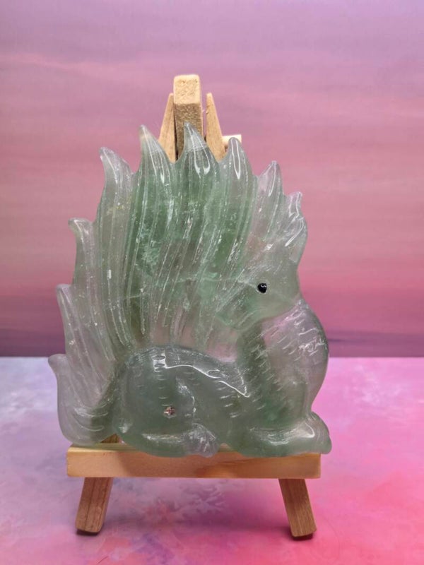 Groene fluoriet Kitsune vos