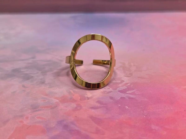 Ring verzilverd