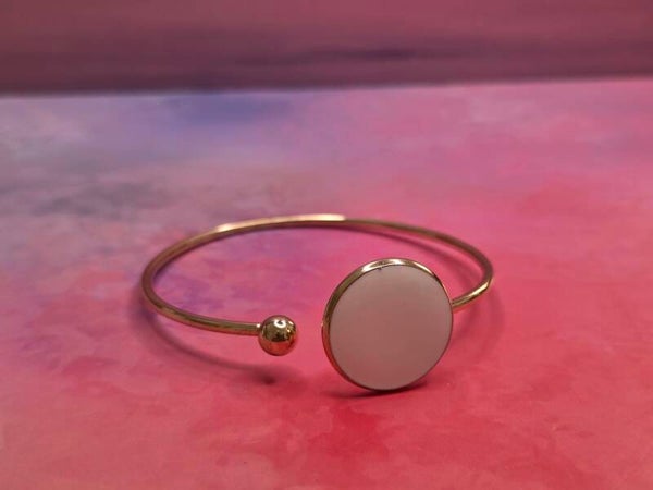 Rosé armband met wit