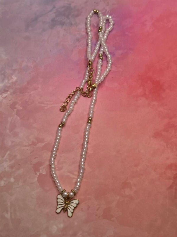 Vlinder ketting kralen