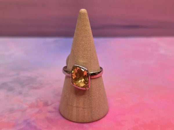 Citrien ring - Gefacetteerd