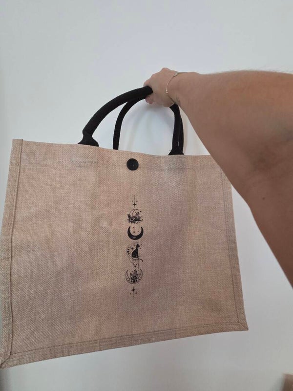 Tas - Maanfase / rietlook (Brede tas)
