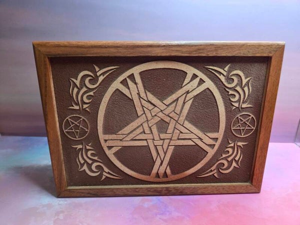 Doos hout - Pentagram
