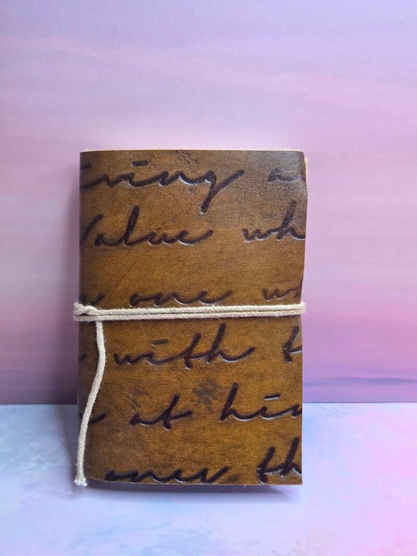 Kleine schrift - Lederen kaft