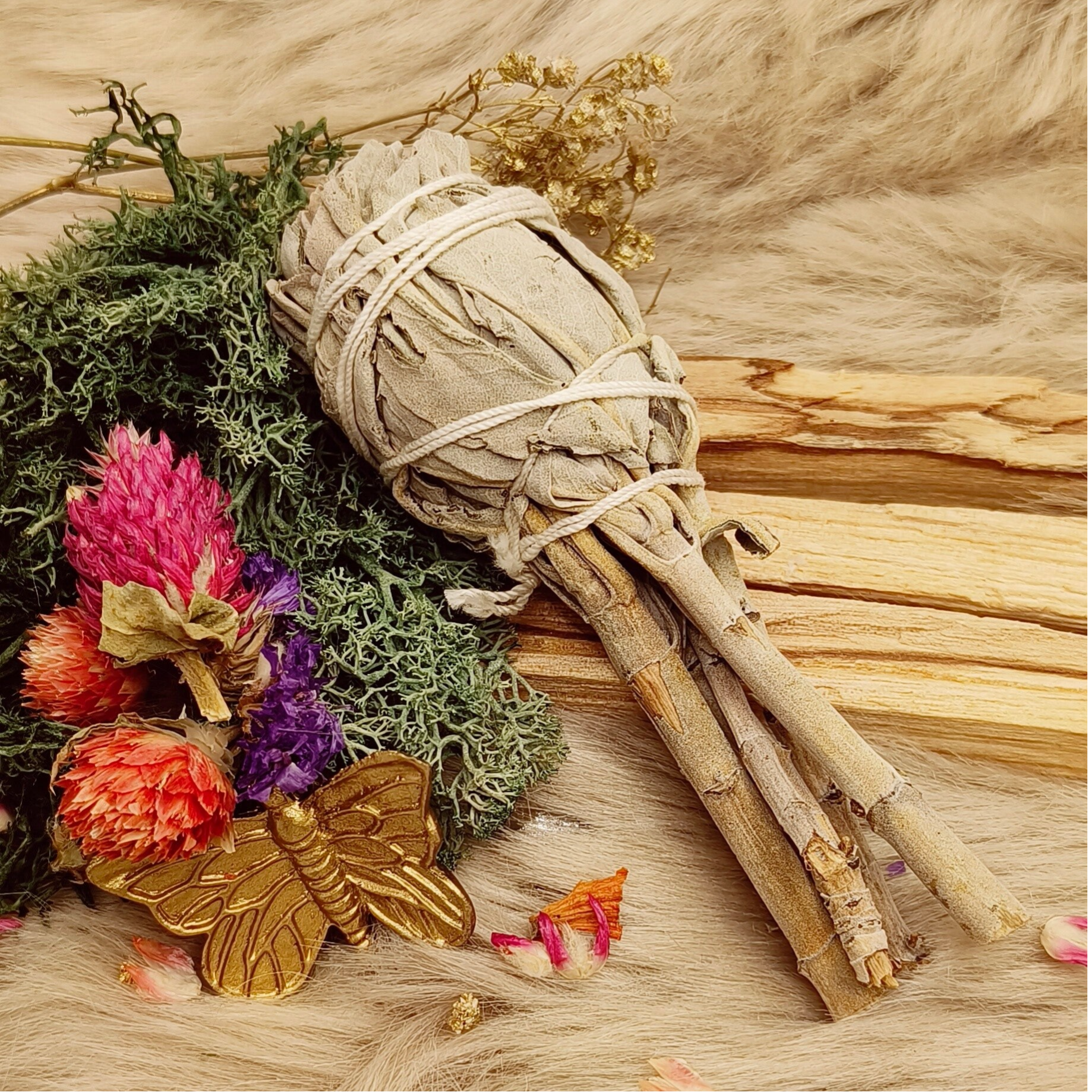 Witte salie smudge stick