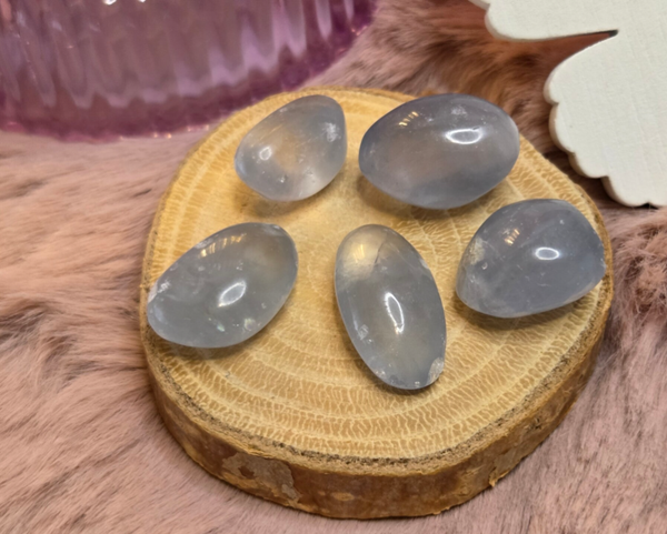 Celestien trommelsteen - Smal