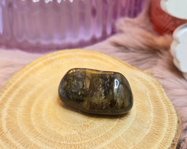 Bronziet trommelsteen - Smal