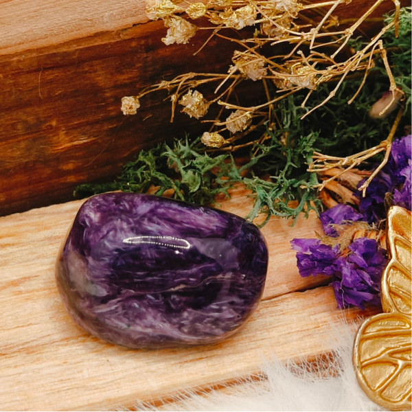 Charoiet trommelsteen (!)