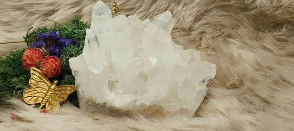 Bergkristal cluster