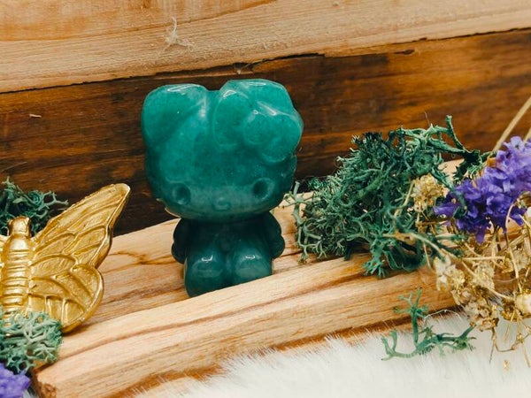 Groene aventurijn Hello Kitty