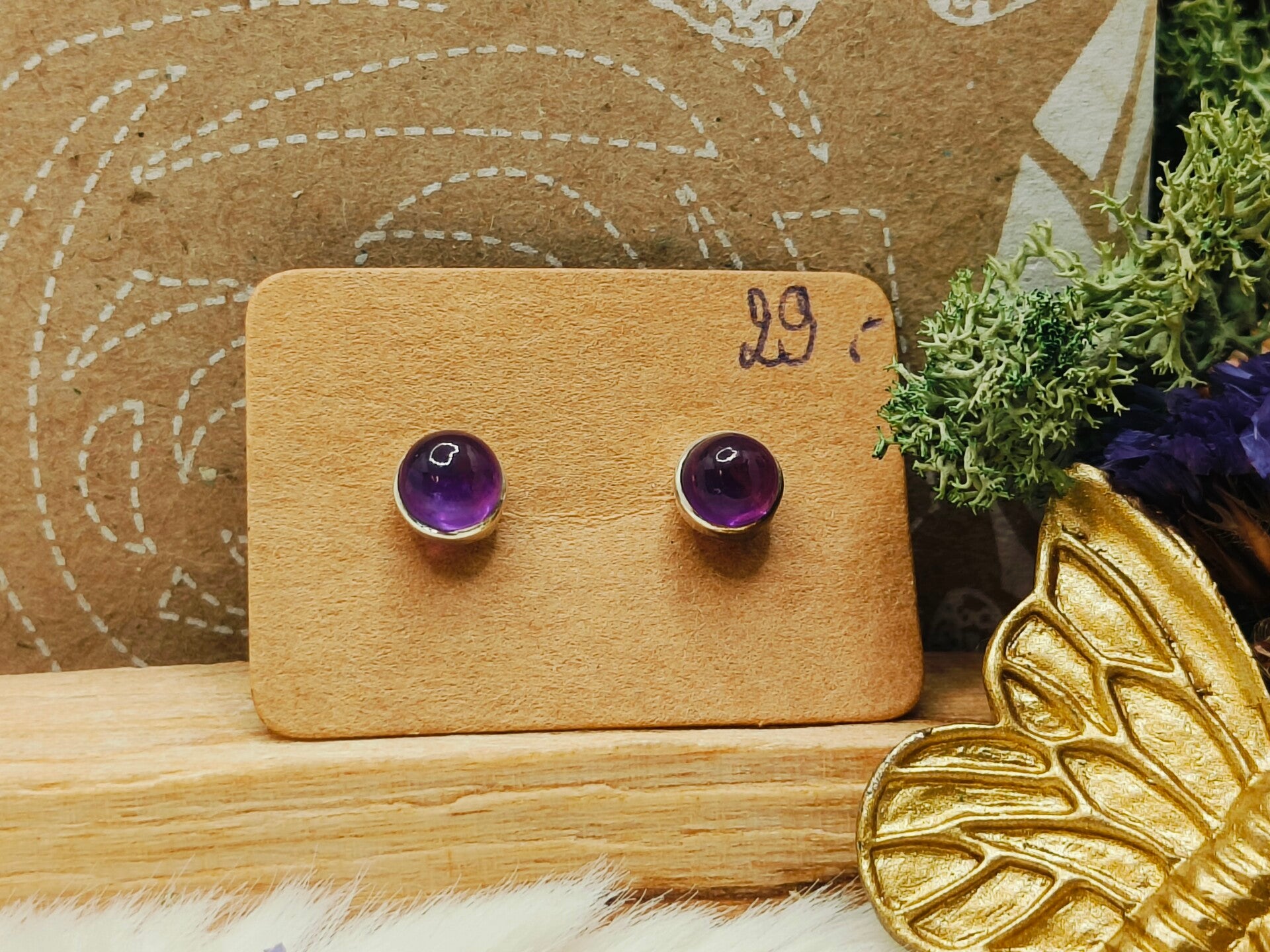 Amethist oorstekertjes