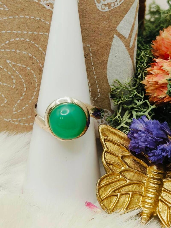 Chrysopraas ring