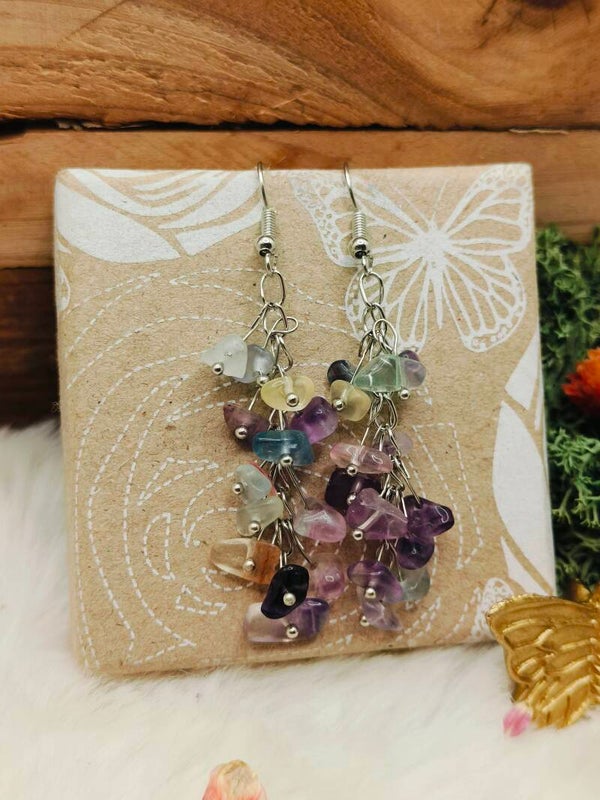 Regenboogfluoriet splitoorhangers