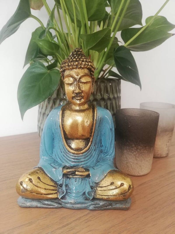 Beeld Boeddha - handgeschilderd