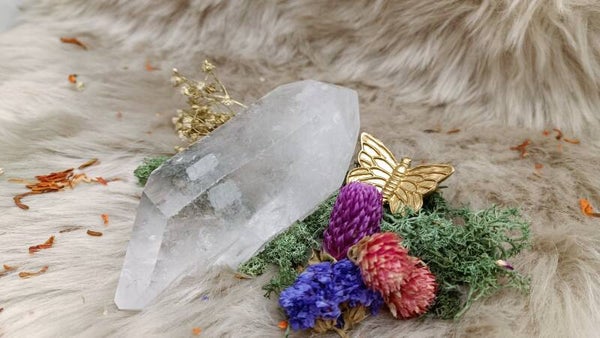 Bergkristal ruwe punt