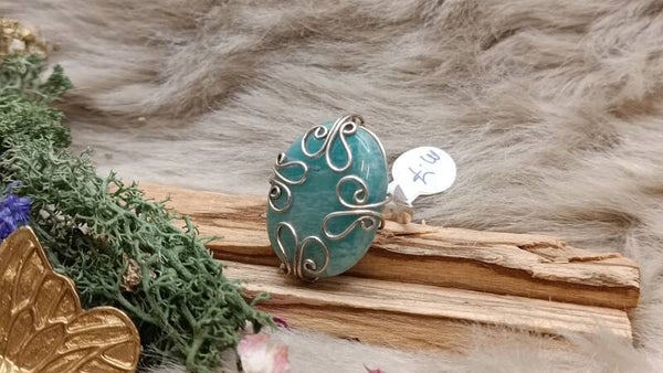 Amazoniet ring