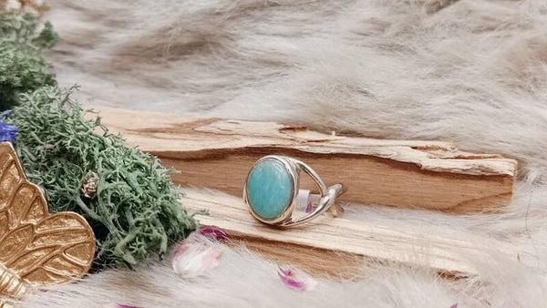 Amazoniet ring