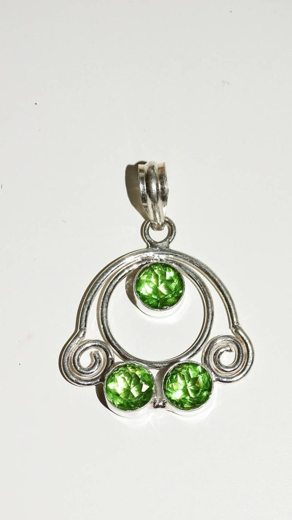 Peridoot zilveren hanger