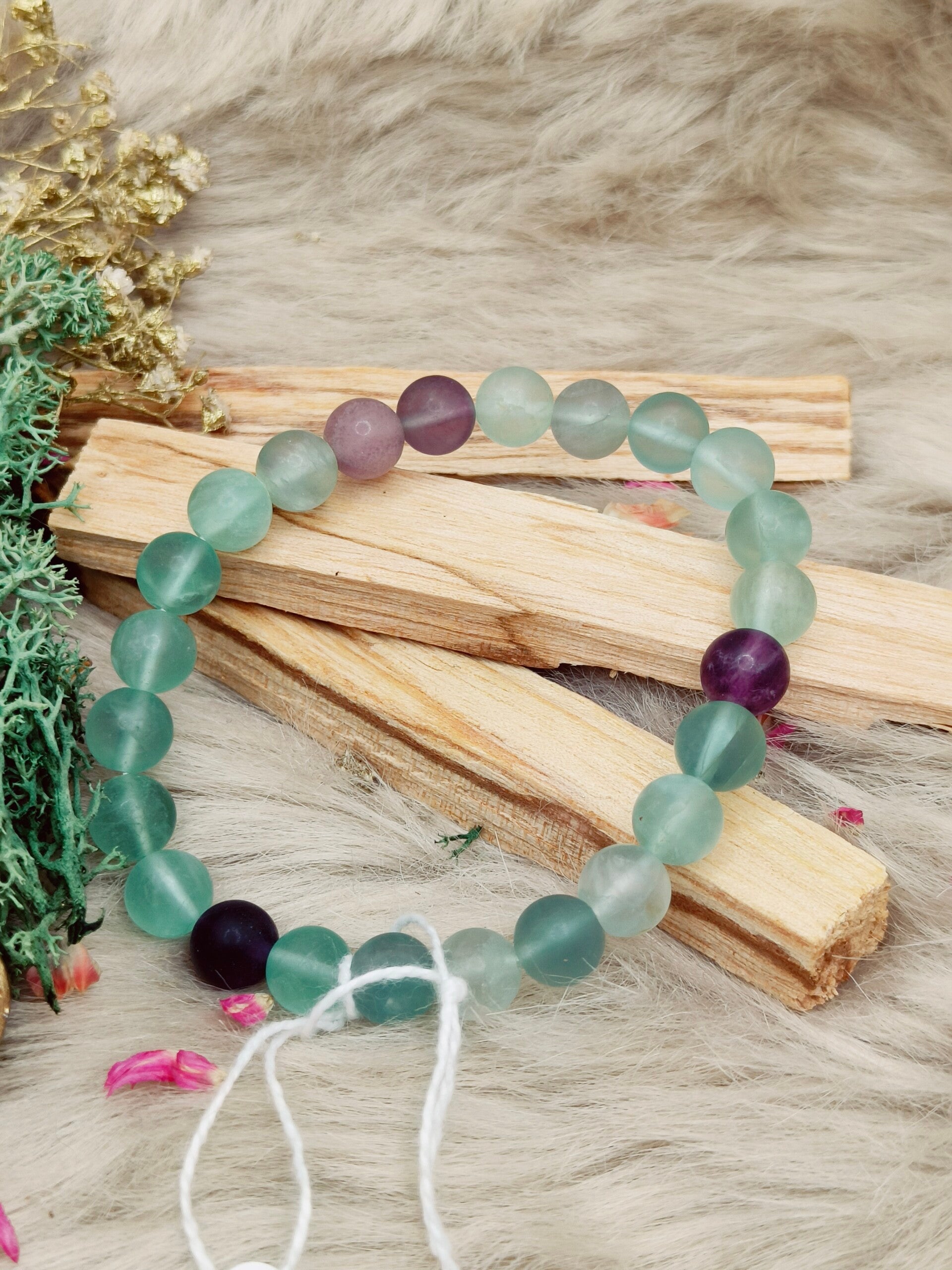 Regenboogfluoriet armband - voorbeeldfoto