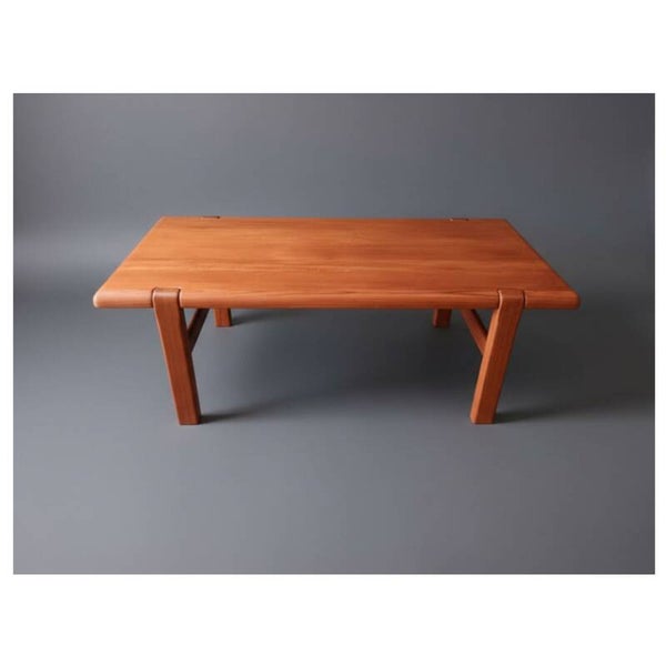 Solid teak coffee table by Niels Bach, Denmark 1970's