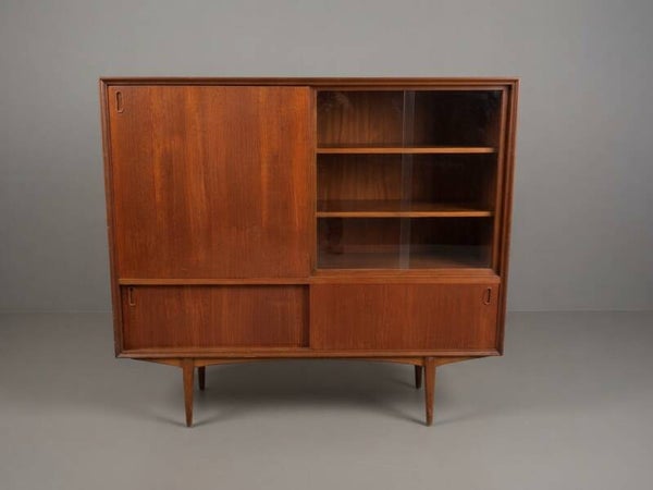 Oswald Vermaercke "Paola" Teak Highboard for V-Form, Belgium 1959