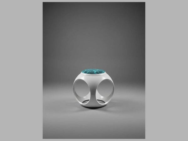 Ron Arad "Oblio" stool/side table for Moroso with space age design
