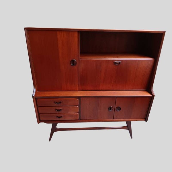 Vintage teak highboard by Louis van Teefelen for Wébé (1960)