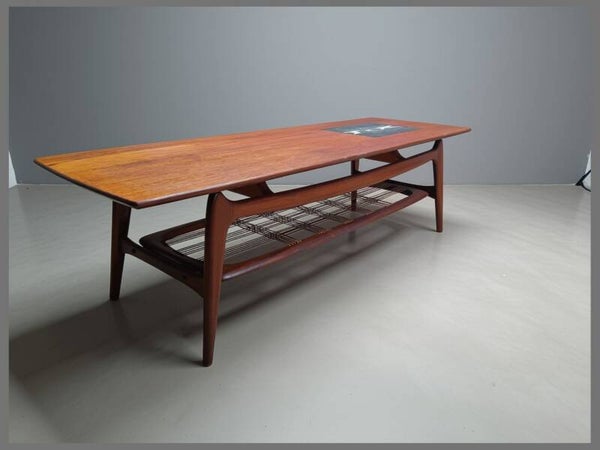 Louis van Teeffelen Model No. 15 Coffee Table with Ravelli Tiles