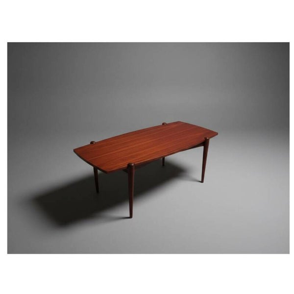 Vintage Creafort coffee table with reversible top- Teak and white laminate