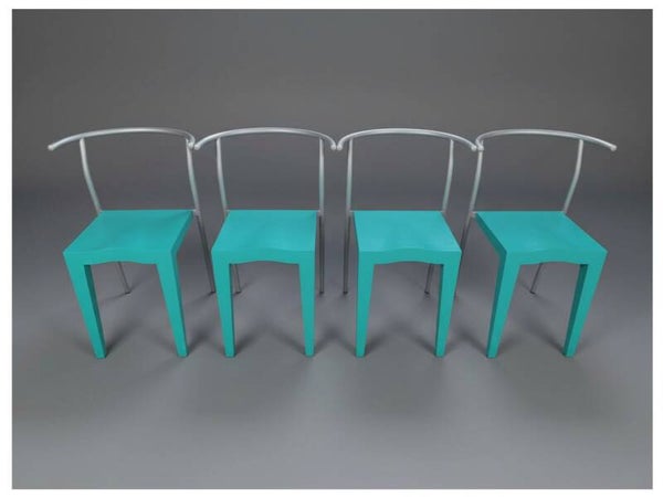 Set of 4 Dr Glob Chairs by Philippe Starck for Kartell, Italy, late 1980s
