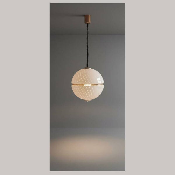Vintage Italian Space Age pendant lamp by Guzzini - adjustable