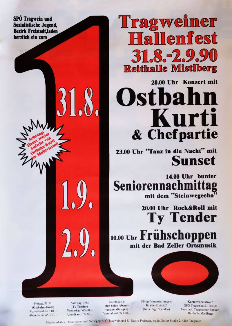 1. Mai Tragwein, 1990