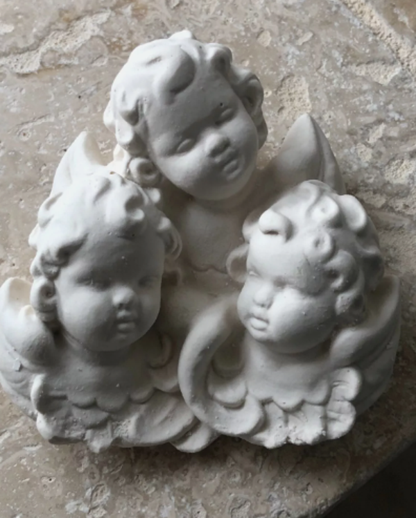 Plaque 3 têtes d'anges